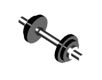Dumbbell modelo 3ds max
