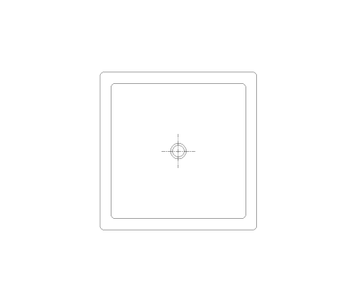 Laundry Sink CAD Block. Free DWG AutoCAD Imperial drawing available to download