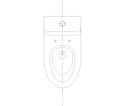ADA Comfort Height Toilet CAD Block. Free DWG AutoCAD Imperial drawing available to download