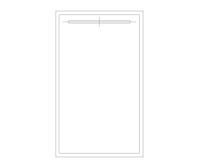 Walk-In Curbless Shower CAD Block. Free DWG AutoCAD Imperial drawing available to download