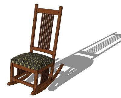 Bloco de esboço da cadeira de baloiço infantil