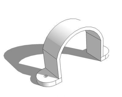 Modelo de esboço U-Clip Conduit