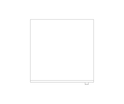 Beverage Fridge CAD Block. Free DWG AutoCAD Imperial drawing available to download