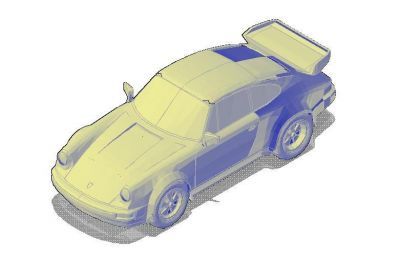 Porsche 911 Turbo 3d dwg 