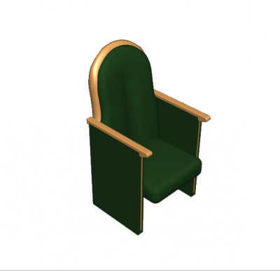 Modelo de cadeira de teatro 3DS Max
