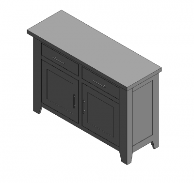 Традиционная буфетная семья Revit