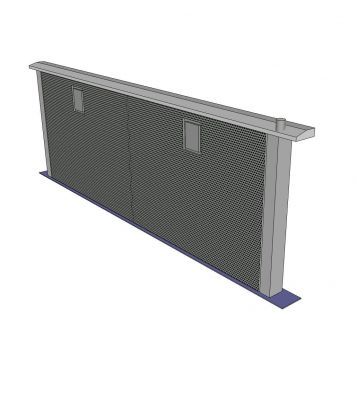 Ventilateur extracteur aspirant modèle Sketchup