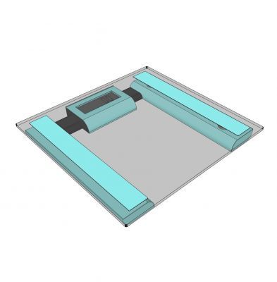 Balanças de banheiro digitais Sketchup model