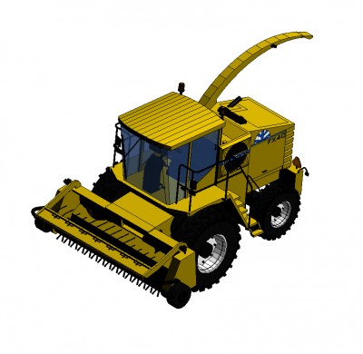Tracteur à grain modèle Revit