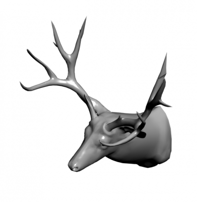 Tête de cerf 3ds max modèle
