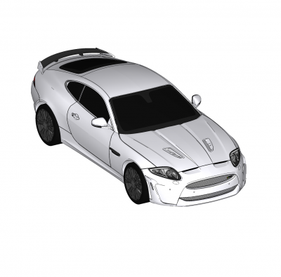 Modelo de Jaguar XKRS Sketchup