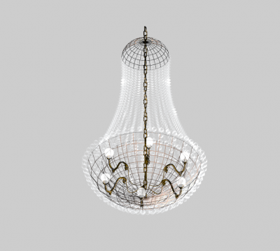Pendant chandelier 3ds max model