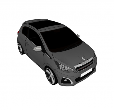プジョー108 GTI Sketchupモデル