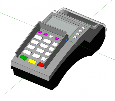 Modèle de terminal de point de vente Revit
