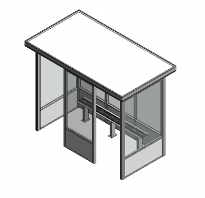 Abri fumeurs Famille Revit