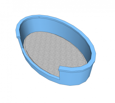 Lit pour chien modèle Sketchup