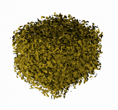 Modèle 3DS Max petite haie