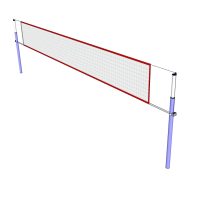 Modèle de filet de volleyball Sketchup