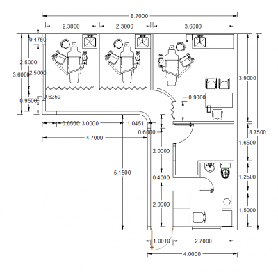 Dental clinic layouts dwg 
