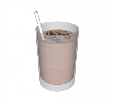 チョコレートミルクセーキSketchupモデル