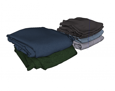 Roupas dobradas modelo SKP