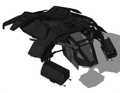 modèle sketchup Batwing - Batman