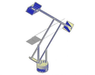 Cantilever Desk Lamp 3D dwg 