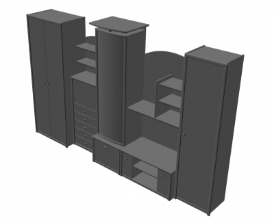 Chambre Armoires 3ds max bloc