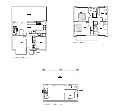 3 plans de maison Storey