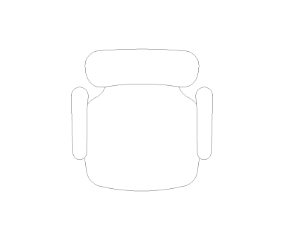 Office Chair CAD Block. Free DWG AutoCAD Imperial drawing available to download