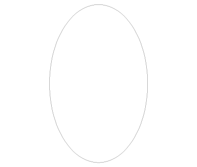 Oval Coffee Table CAD Block. Free DWG AutoCAD Imperial drawing available to download