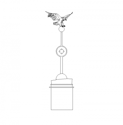 Aigle statue