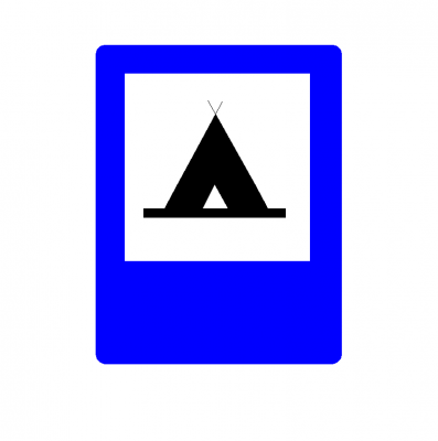 Camping sign 