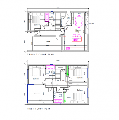 plans de conception de maison moderne