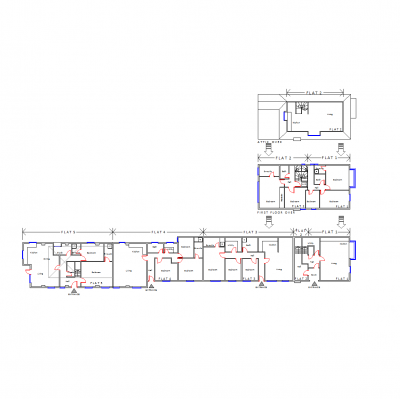 Diseño de la disposición de apartamentos