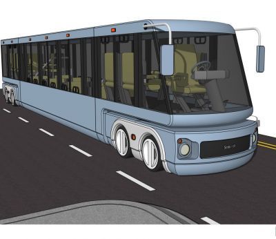 Électrique modèle sketchup alimenté par le bus