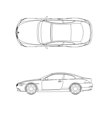 bloc BMW Série 6 CAD