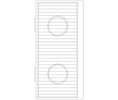 BBQ Grill Plan View CAD Block. Free DWG AutoCAD Imperial drawing available to download