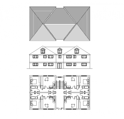 Immeuble dessin CAO
