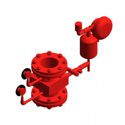 Alarm Valve-Wet  revit family
