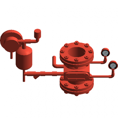 Alarm valve-wet revit family