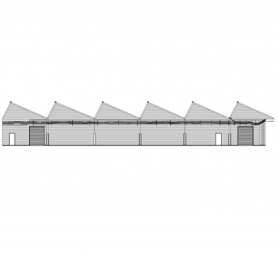 Usine élévation dessin CAO