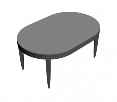 Mesa Oval modelo 3ds max