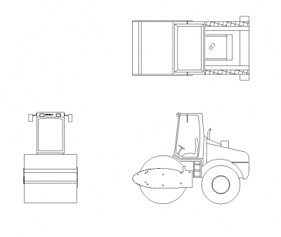 Steam roller dwg