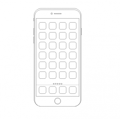 Bloco Iphone 6 CAD