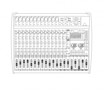 mélangeur audio dwg