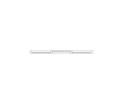 Sliding Door 3 Panel CAD Block. Free DWG AutoCAD Imperial drawing available to download