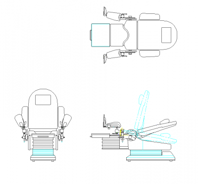 gynecological chair dwg