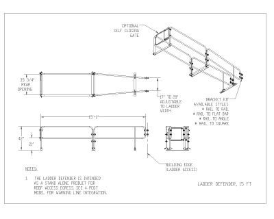 15-ft Ladder Defender .dwg
