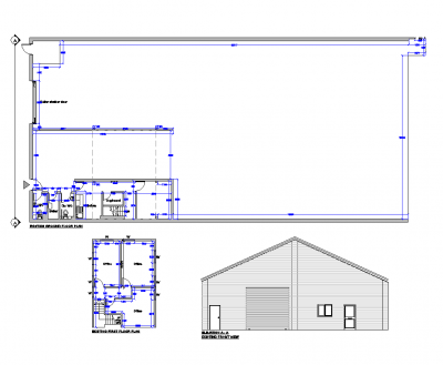 Entrepôt industriel et unité de bureau dwg